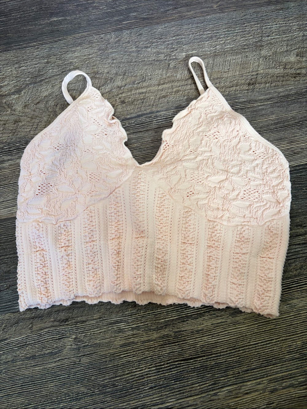 mahina Blush Lace Bralette Camisole